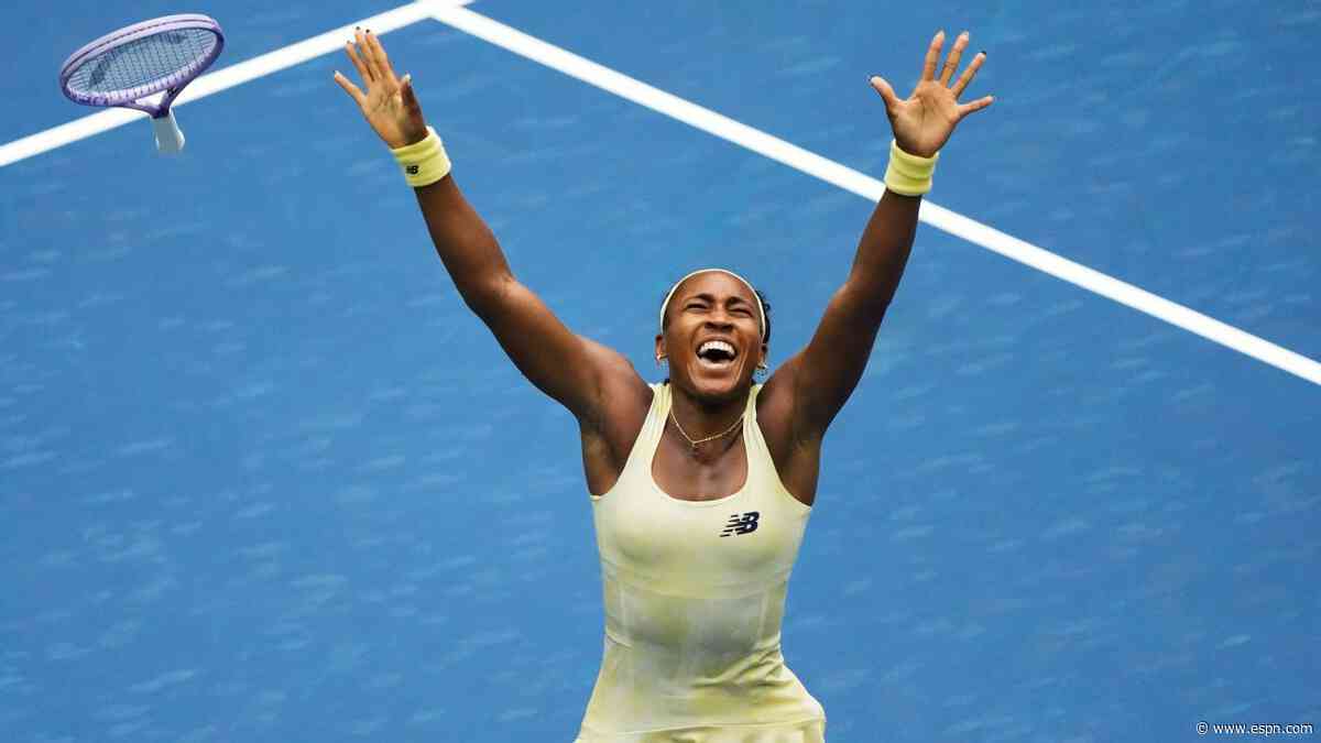 Gauff saves match points, reaches semis in US Open's latest comeback