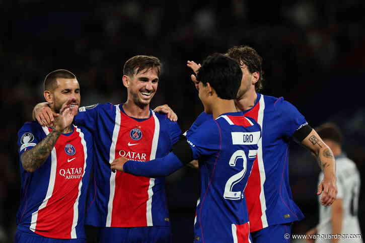 PSG begin UCL title defence with 6-1 win over Slovan Bratislava