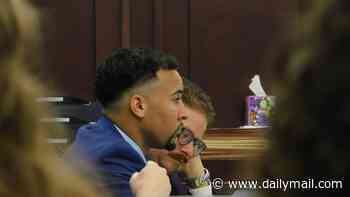 Ex-college football star learns his fate after being found guilty of poisoning his girlfriend and unborn child to death