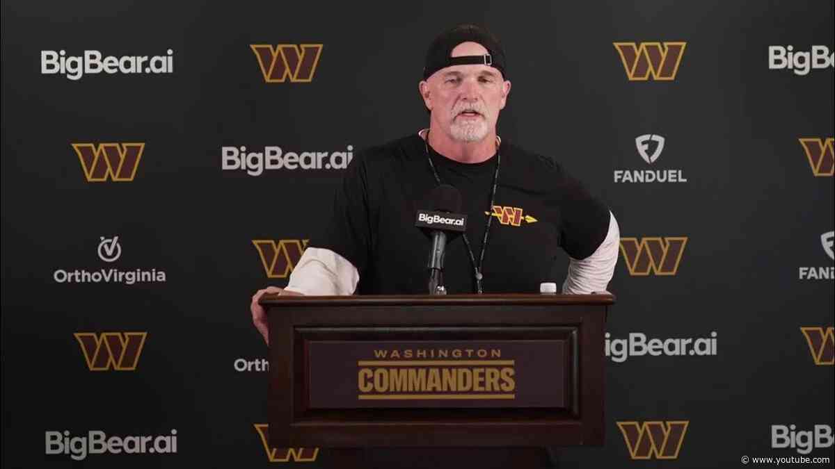 HC Dan Quinn Speaks To The Media Before The First Practice Of The Week | Washington Commanders
