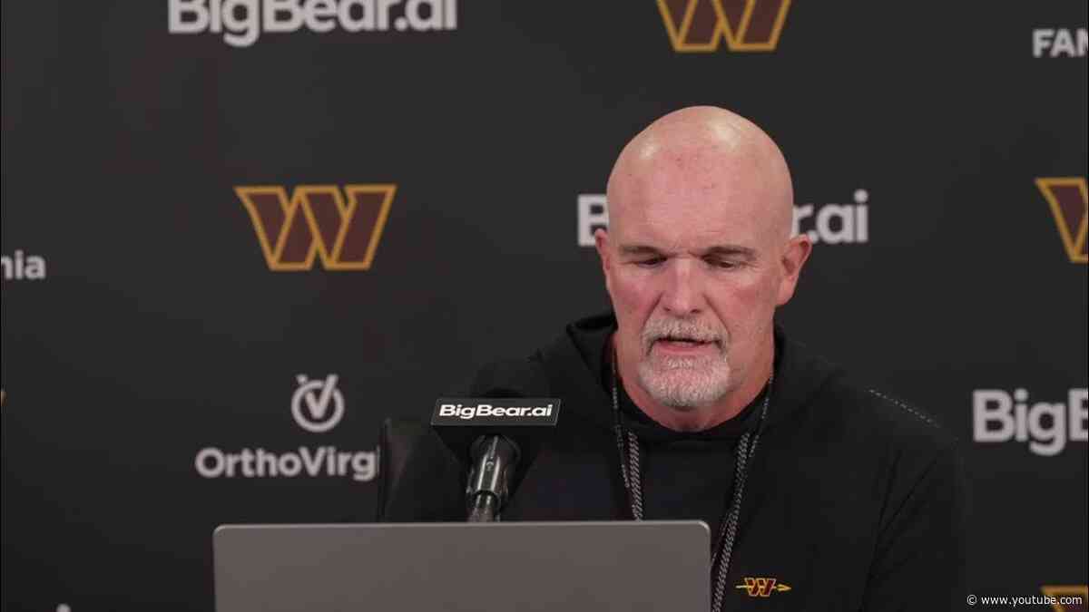 HC Dan Quinn Speaks To The Media To Kick Off Week 1 | Washington Commanders