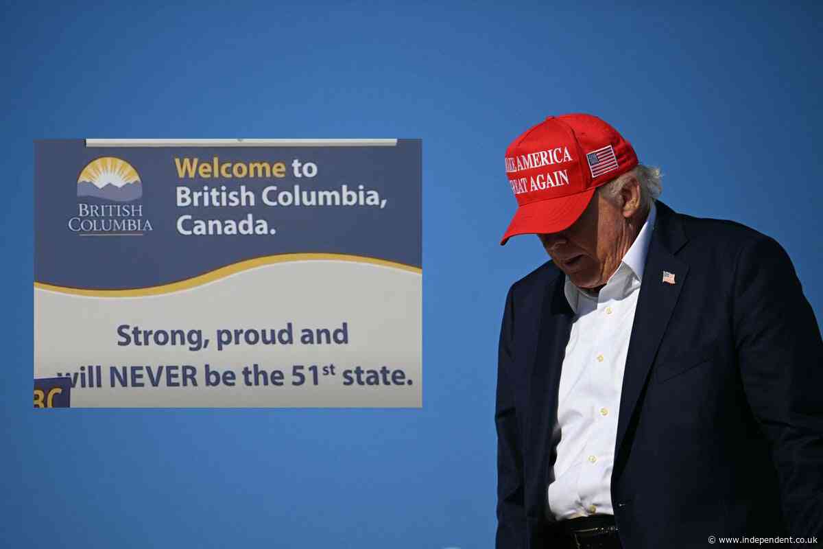 Canadian province unveils new signs to troll Trump