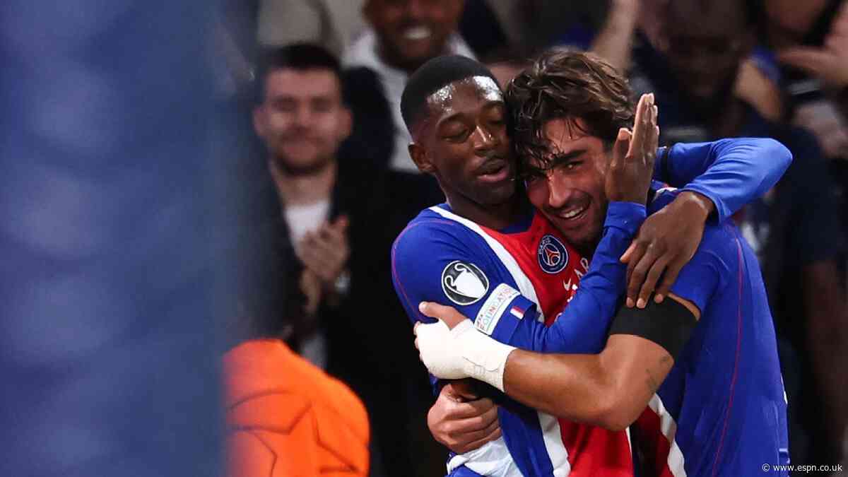 Dembélé, Torres star as PSG score 6 to launch UCL defense