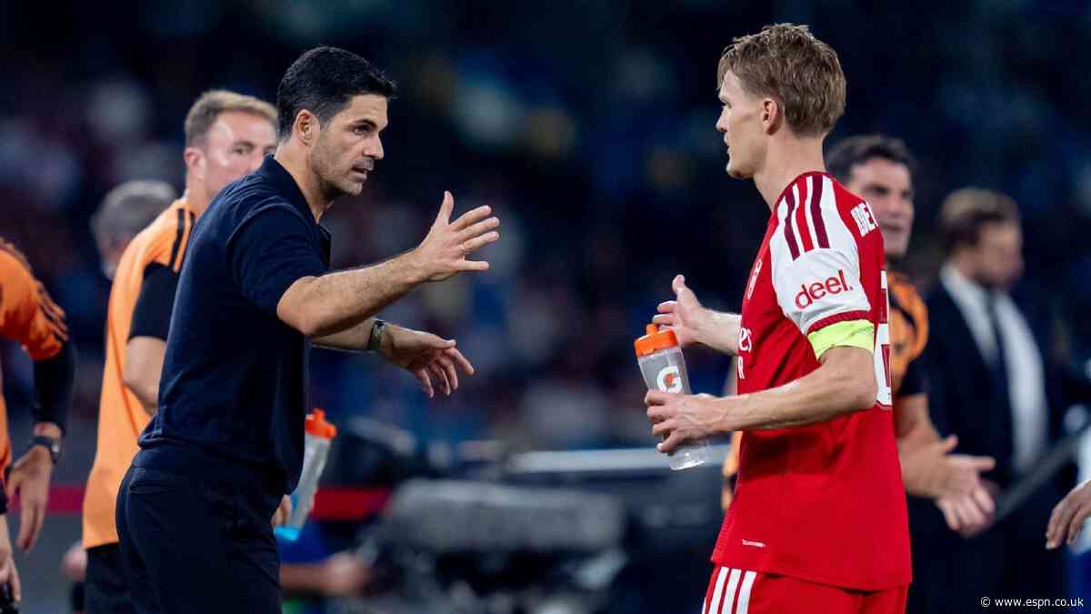 Arteta hails 'decisive' Ødegaard after win at Napoli