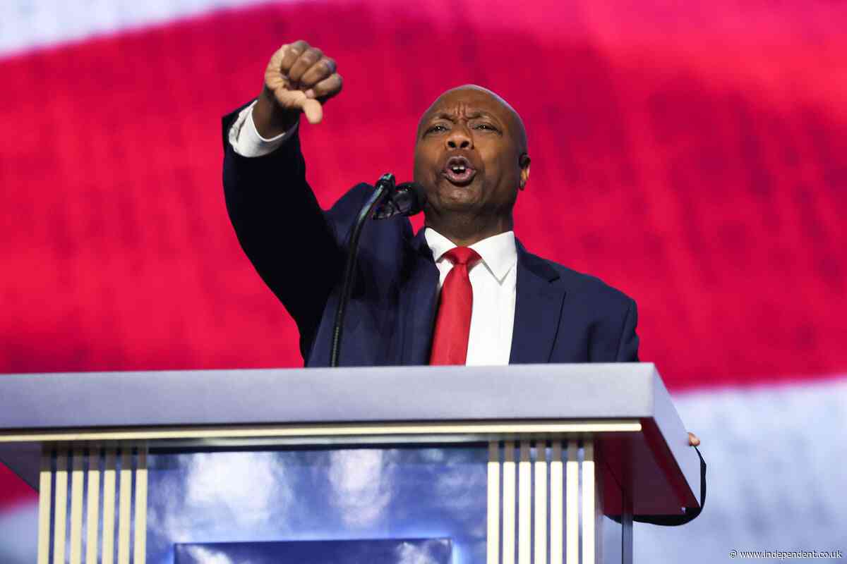Tim Scott mocked for over-the-top Trump event speech: ‘An SNL cold open’