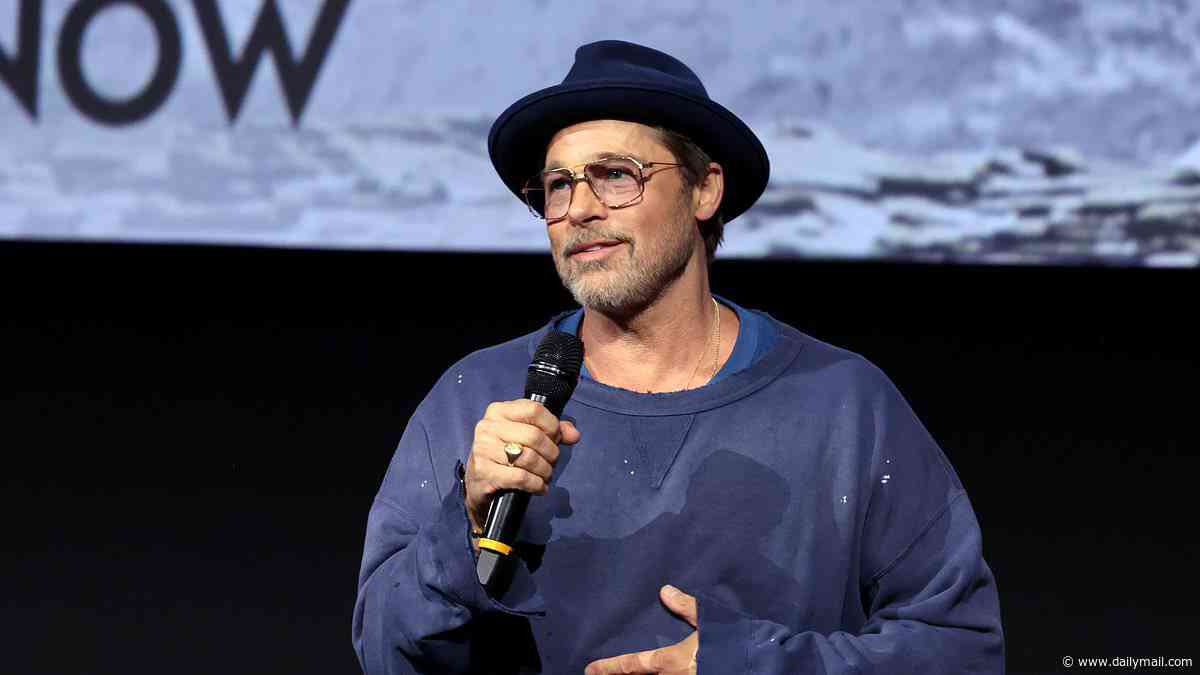 Brad Pitt looks hipster-chic in tattered outfit at Heart of the Beast screening after being humiliated by kids
