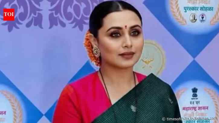 Rani Mukerji speaks in Marathi as she gets honoured at Maharashtra State Film Awards
