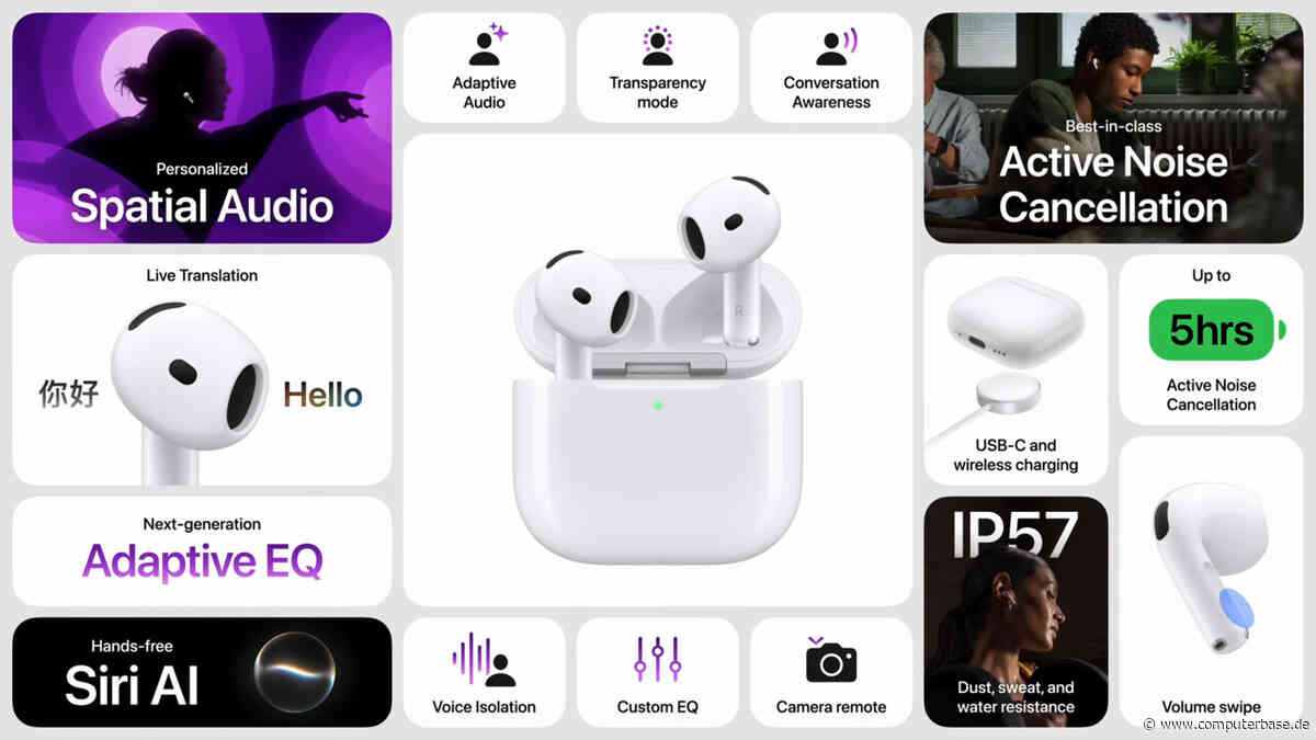 AirPods 5: ANC wird „50 Prozent besser“ und 50 Euro günstiger