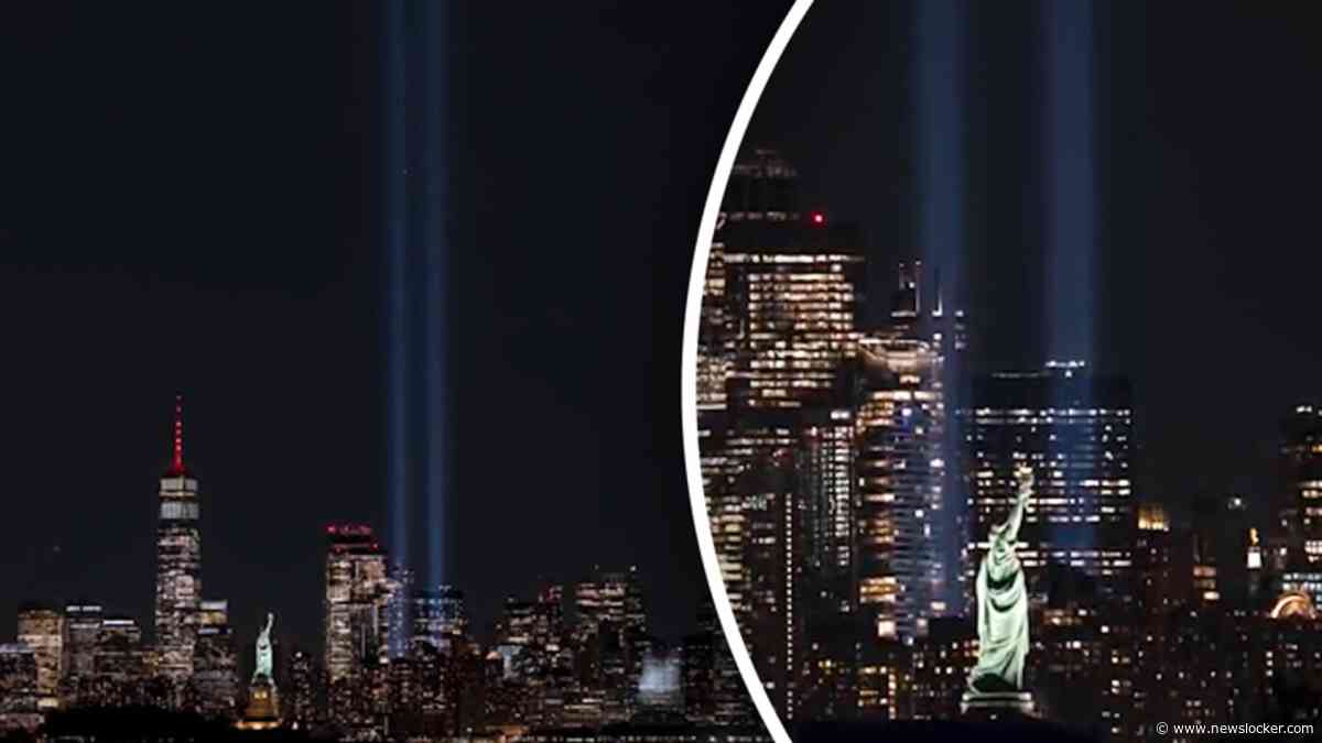 ‘Tribute in Light’ lichten in New York getest vlak voor 9/11-herdenking