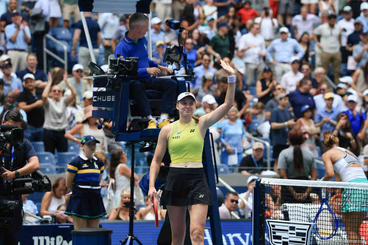 Rybakina books US Open semi against Gauff, secures No.1 ranking
