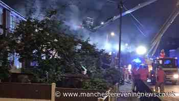 Dukinfield fire LIVE as road closed after blaze rips through house