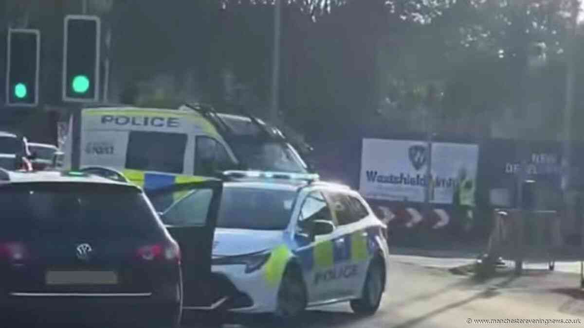 Two men rushed to hospital after being injured by Salford 'hit-and-run driver'