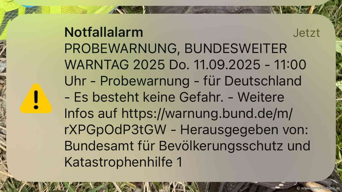 Bundesweiter Warntag 2026: Nicht erschrecken, um 11 Uhr wird gleich gewarnt!