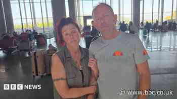 'We're exhausted after sleeping on airport floor'