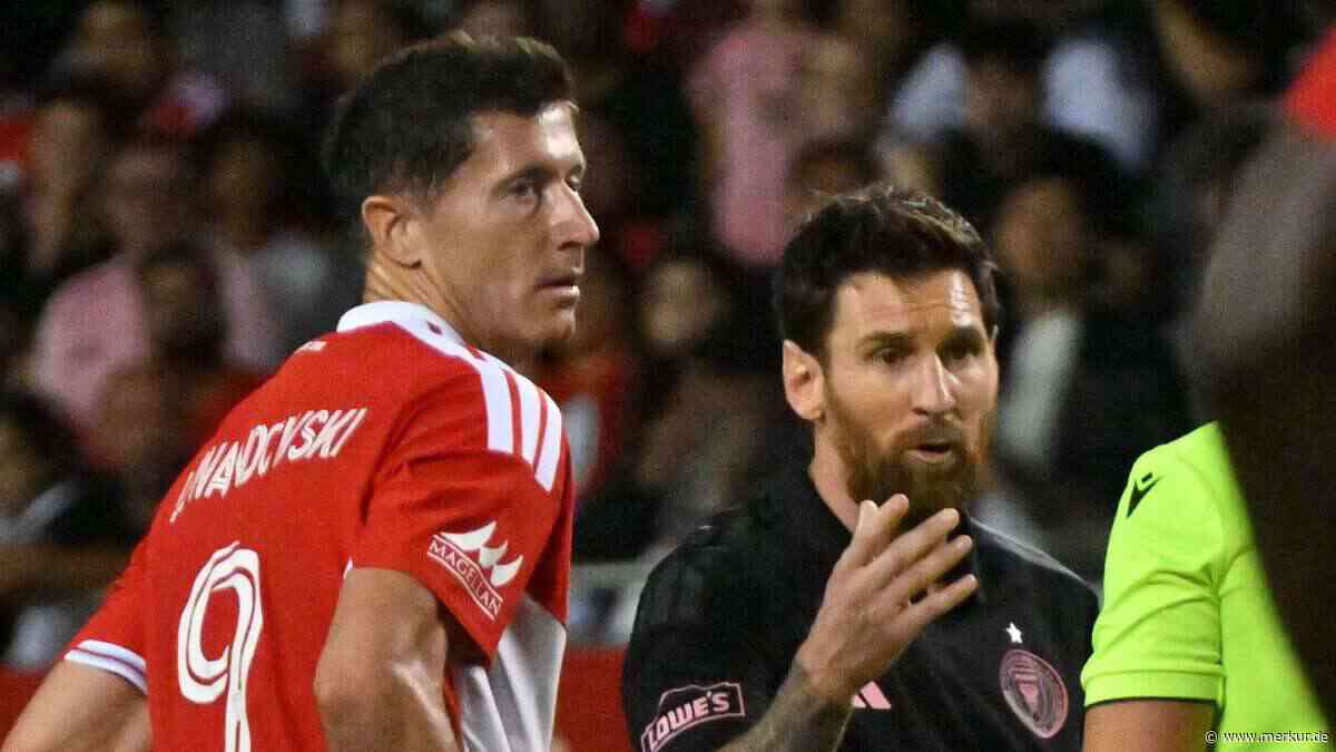 Ex-Bayern-Star Lewandowski nach Traumtor von Messi-Kollege beleidigt