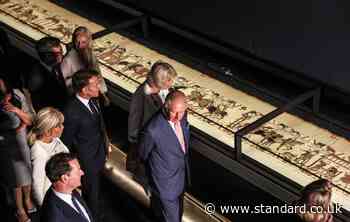 The wait is finally over! Bayeux Tapestry goes on show to public at London's British Museum