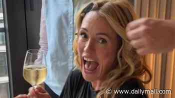 Cat Deeley heads to the supermarket in her NTAs dress after knocking back wine while getting ready for This Morning's winning night out