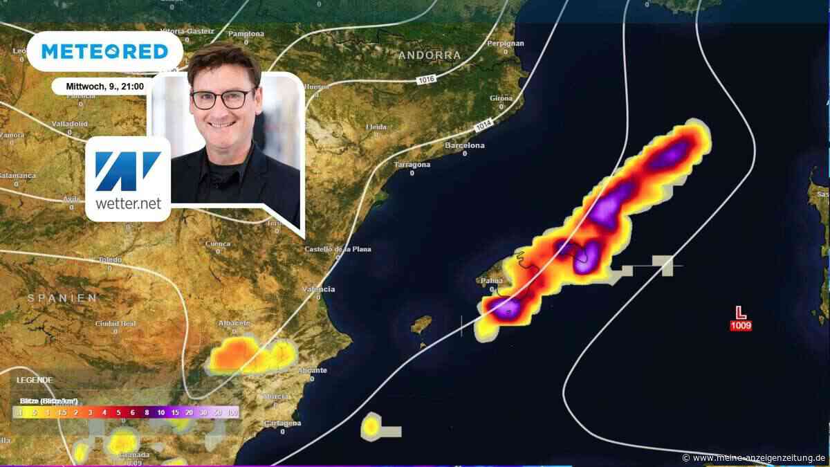Straßen unter Wasser, Flüge gestrichen: Schwere Gewitter wüten auf Mallorca