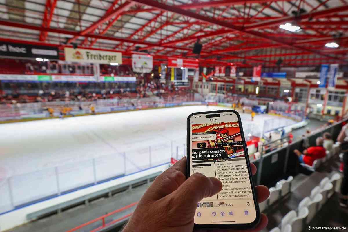 Eispiraten Crimmitschau: Für Eishockey-Fans verbessert sich der Handy-Empfang im Sahnpark