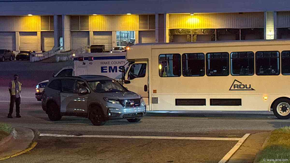 Crews respond to minor crash involving a shuttle bus at RDU