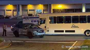 Crews respond to minor crash involving a shuttle bus at RDU