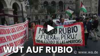Marco Rubio in Lima: Heftige Ausschreitungen im Video