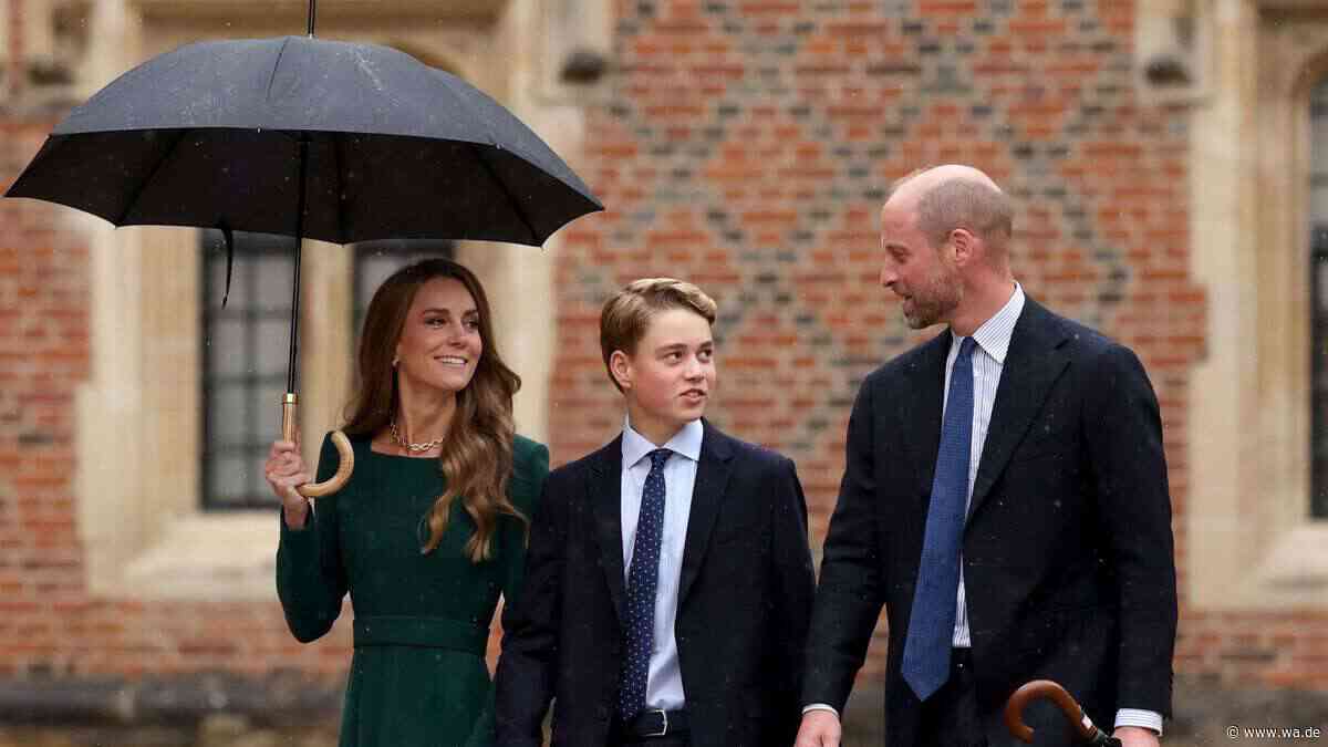Erster Tag in Eton: Prinz William und George setzen auf Vater-Sohn-Look