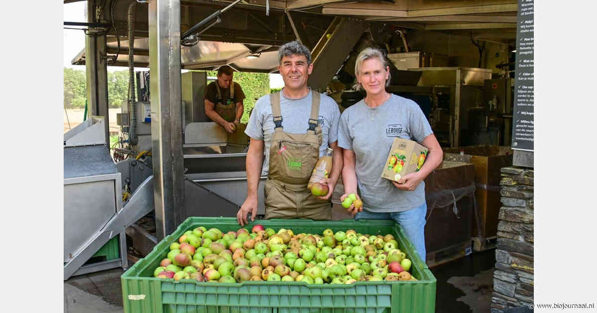 Belgische bioteler verwerkt fruit tot sap en gebruikt perspulp als bemesting