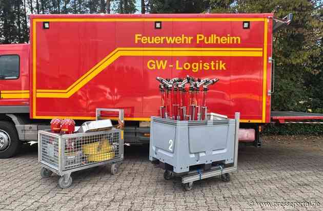 FW Pulheim: Vegetationsbrand im Hohen Venn - Städteregion Aachen bittet um Unterstützung, Feuerwehr Pulheim liefert Material