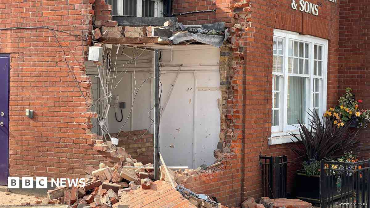 Cash machine torn from town's high street