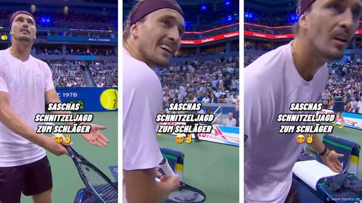 Verlorener Schläger bringt Zverev an den Rand der Verzweiflung