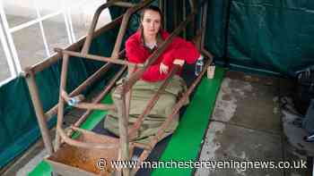 Woman 'living like a pig' for three weeks in crate so small she can't stand up