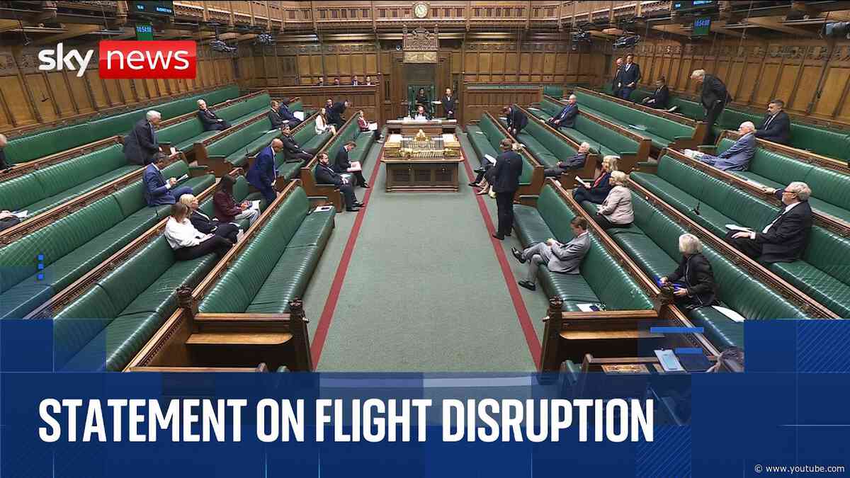 House of Commons | Government gives updates on flight disruptions and Ukraine support