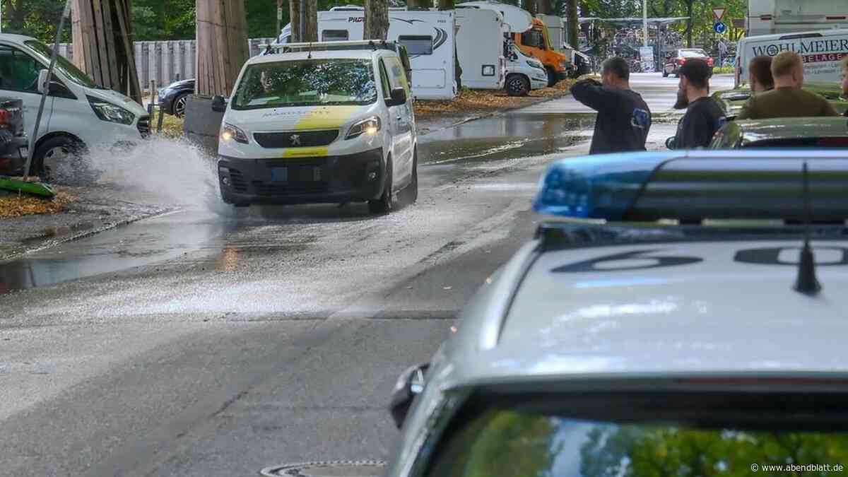 Wasserleitung auf Baustelle beschädigt: Hagenbeckstraße voll gesperrt