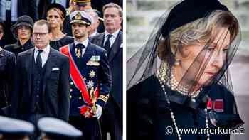 Während Beisetzung von König Harald: Rührende Szene zwischen Prinz Daniel und Königin Sonja sorgt für Aufsehen