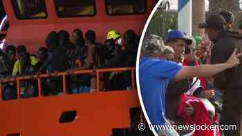 Spaanse reddingswerkers halen 152 migranten van boot af
