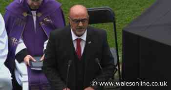 Billy Boston's son pays tearful tribute at dad's funeral as announcement made during ceremony