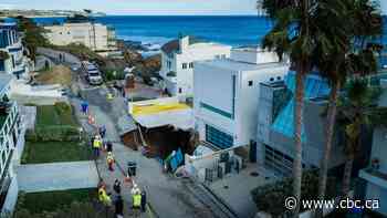 Sinkhole swallows driveway of Malibu mansion reportedly owned by Nicolas Cage