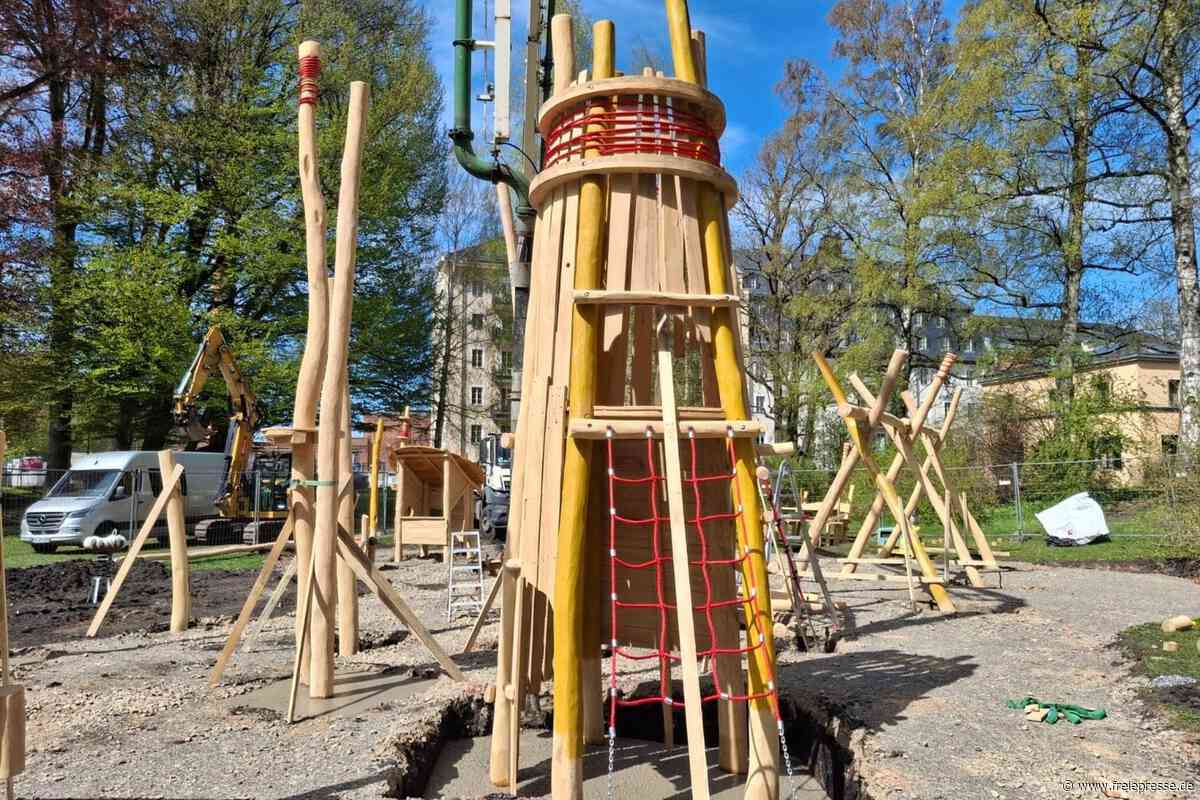 Neuer Spielplatz im Baumwollpark in Flöha: Jetzt steht der Eröffnungstermin fest