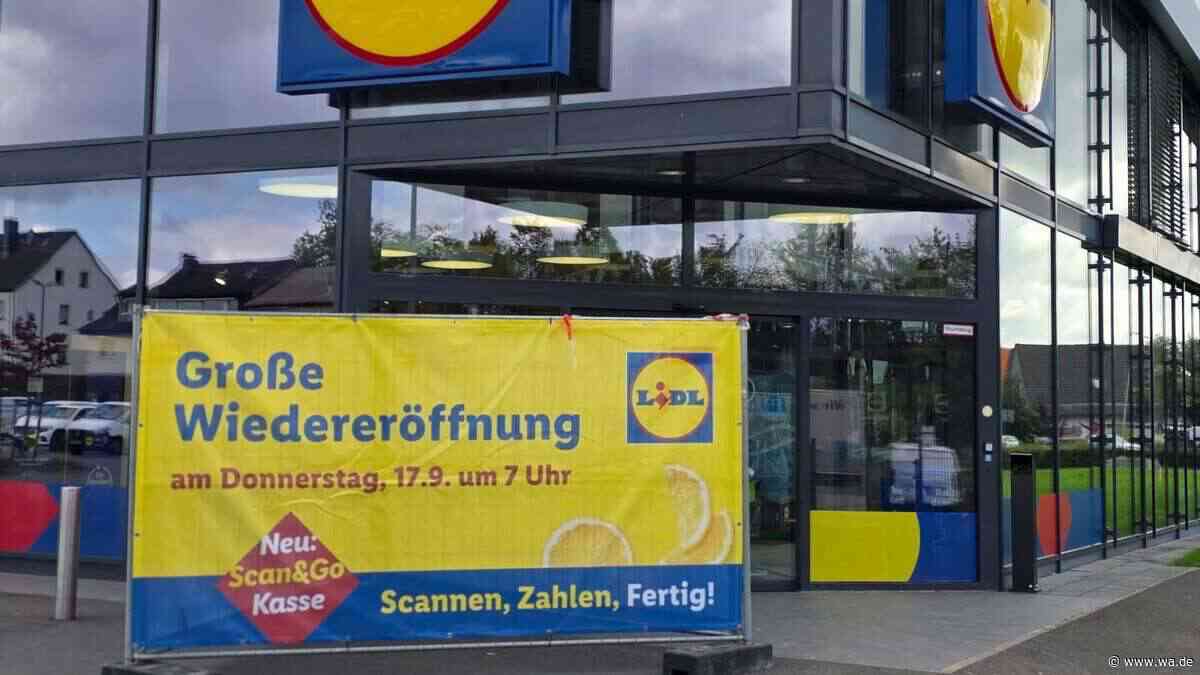 Lidl-Filiale öffnet nach Modernisierung mit sechs neuen Selbstbedienungskassen