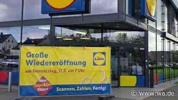 Lidl-Filiale öffnet nach Modernisierung mit sechs neuen Selbstbedienungskassen