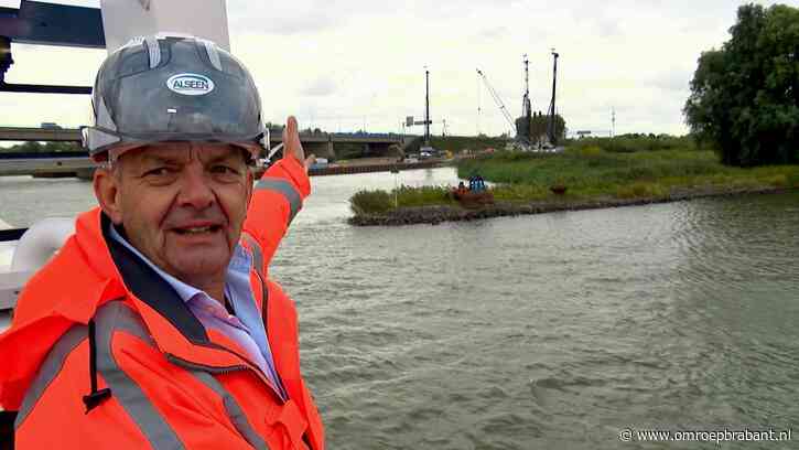 Hier verrijst de nieuwe Merwedebrug: een kijkje vanaf het water