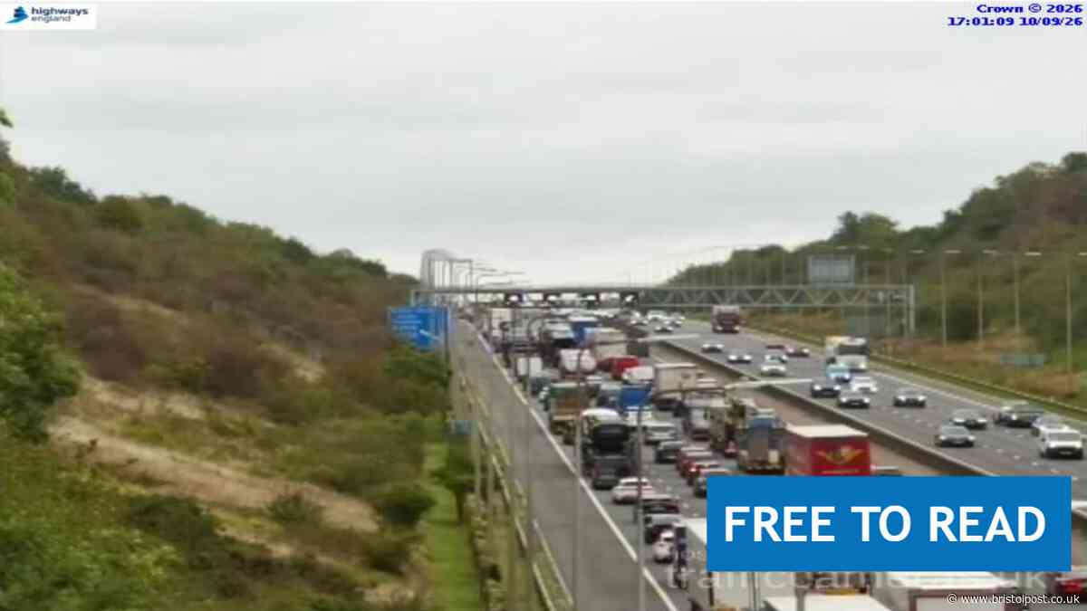Rush hour M5 queues build in Bristol - live updates