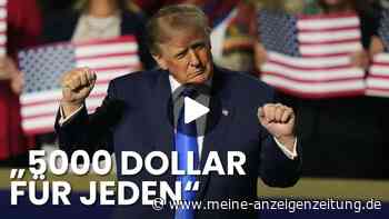 Midterms stehen an: Trump verspricht US-Bürgern 5000 Dollar