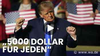 Midterms stehen an: Trump verspricht US-Bürgern 5000 Dollar