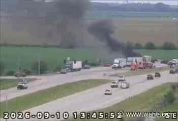 Westbound US 30 by New Haven shut down after crash