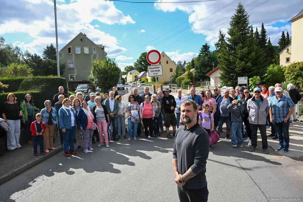 Bürgerfrust am Chemnitzer Stadtrand: Wichtige Straße in Wittgensdorf ein Jahr lang zu