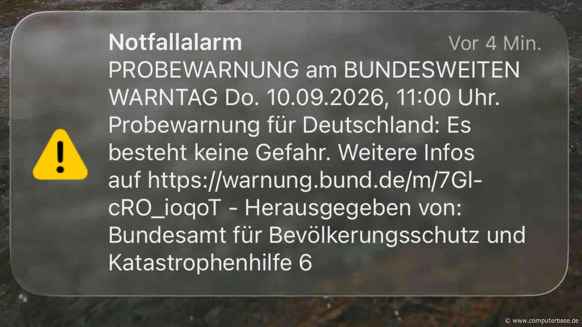 Bundesweiter Warntag 2026: BKK sieht Test für Warn­sys­teme als bestanden an