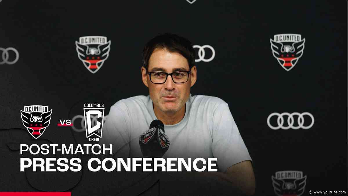 René Weiler Post-Match Press Conference | D.C. United vs Columbus Crew | MLS 2026