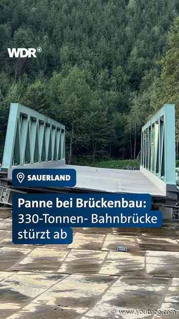 Verrutscht! Panne bei Brückenbau für die Bahn | WDR #shorts #deutschebahn #nrw #pannen